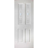 Grainger Grained Internal PVC Door Pair - Callini Style Glass