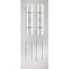 Grainger Grained Internal PVC Door Pair - 3 Bevel Style Glass