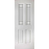 Grainger Grained Internal PVC Door Pair - Victorian Style Glass
