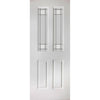 Grainger Grained Internal PVC Door Pair - Victorian Style Glass