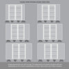 Room Divider - Handmade Eco-Urban® Metropolitan with Two Sides DD6405F - Frosted Glass - Premium Primed - Colour & Size Options