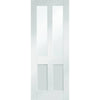 Malton Shaker Single Evokit Pocket Door - Clear Glass - Primed