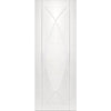 Two Sliding Wardrobe Doors & Frame Kit - Pesaro Flush Door - White Primed