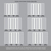 Room Divider - Handmade Eco-Urban® Avenue with Two Sides DD6410C - Clear Glass - Premium Primed - Colour & Size Options