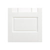 Four Folding Doors & Frame Kit - Downham 3+1 - Bevelled Clear Glass - White Primed