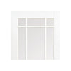 Five Folding Doors & Frame Kit - Downham 3+2 - Bevelled Clear Glass - White Primed