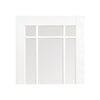 Four Folding Doors & Frame Kit - Downham 3+1 - Bevelled Clear Glass - White Primed