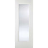 Three Sliding Doors and Frame Kit - Eindhoven  1 Pane Door - Clear Glass - White Primed
