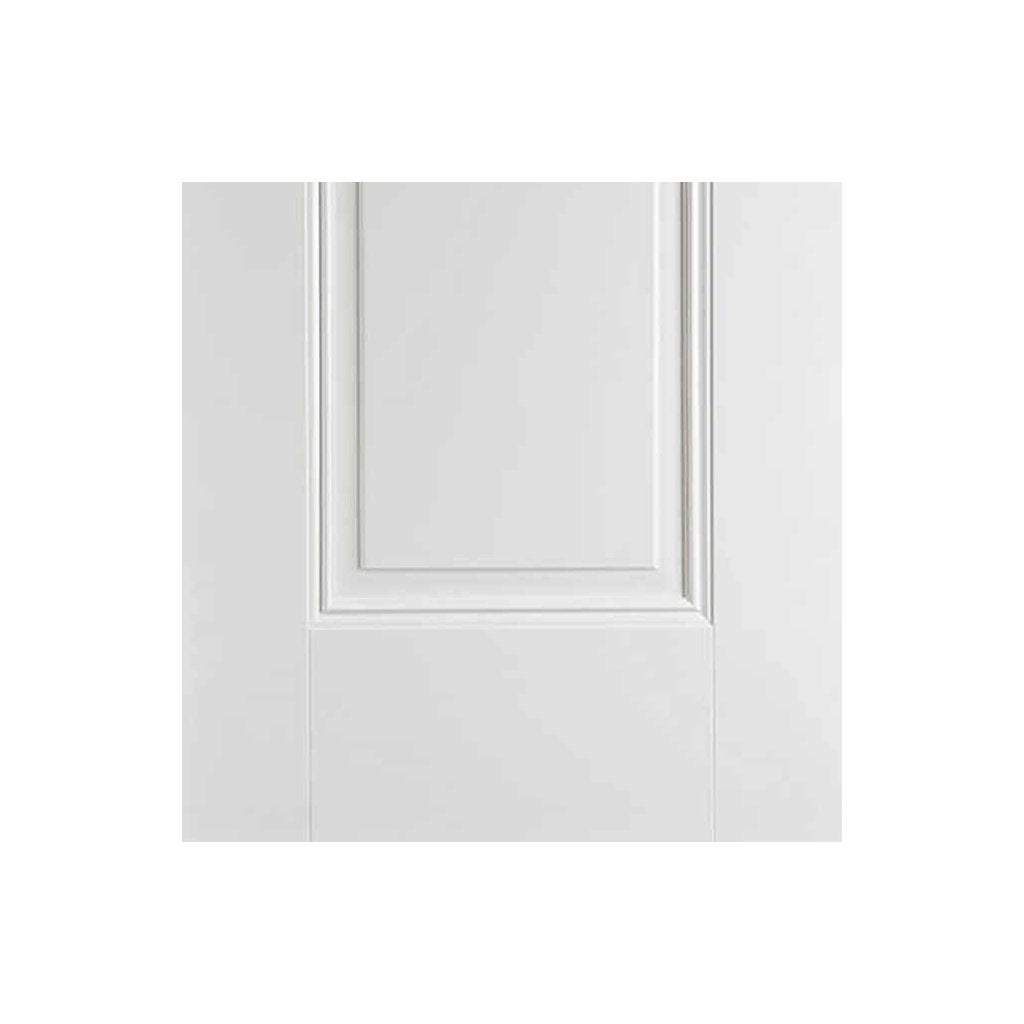 Two Sliding Doors and Frame Kit - Eindhoven 1 Panel Door - White Primed