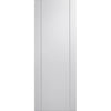 Forli White Flush Absolute Evokit Pocket Door - Aluminium Inlay - Prefinished