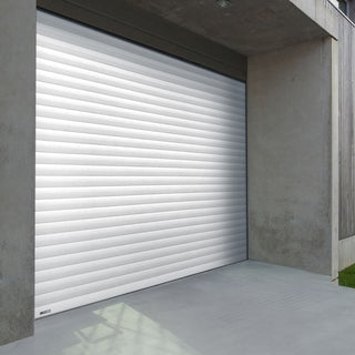 Image: Gliderol Electric Insulated Roller Garage Door from 2147 to 2451mm Wide - White