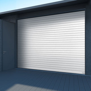 Image: Gliderol Electric Insulated Roller Garage Door from 2452 to 2910mm Wide - White