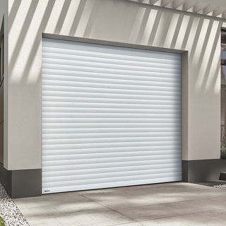 Image: Gliderol Electric Insulated Roller Garage Door from 1995 to 2146mm Wide - White
