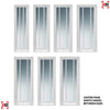 Prefinished Worcester 3 Pane Door Pair - Clear Glass - Choose Your Colour