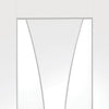 Bespoke Thruslide Surface Verona Glazed - Sliding Door and Track Kit - White Primed