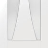 Bespoke Thruslide Verona Glazed 2 Door Wardrobe and Frame Kit - White Primed - White Primed