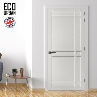 Image: Leith 9 Panel Solid Wood Internal Door UK Made DD6316 - Eco-Urban® Cloud White Premium Primed