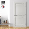 Leith 9 Panel Solid Wood Internal Door UK Made DD6316 - Eco-Urban® Cloud White Premium Primed