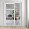Room Divider - Handmade Eco-Urban® Brooklyn Door DD6308C - Clear Glass - Premium Primed - Colour & Size Options