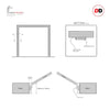 Thruframe Handmade Eco-Urban® Interior Double  Door Lining Frames - Premium Primed - Six Finishes