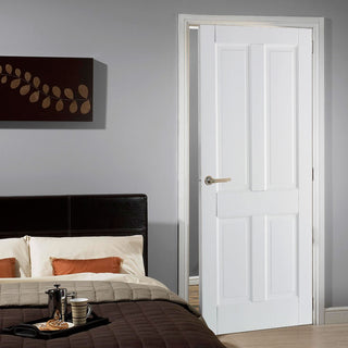 Image: Canterbury 4 Panel DSN Shaker Door - White Primed