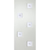 Contemporary Internal PVC Door Pair - Charlotte Fusion 3 Geometric Design Glass