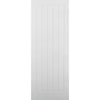 Textured Vertical 5 Panel Door Pair - Primed