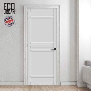 Image: Colorado 6 Panel Solid Wood Internal Door UK Made DD6436 - Eco-Urban® Cloud White Premium Primed