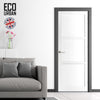 Manchester 3 Panel Solid Wood Internal Door UK Made DD6305 - Eco-Urban® Cloud White Premium Primed