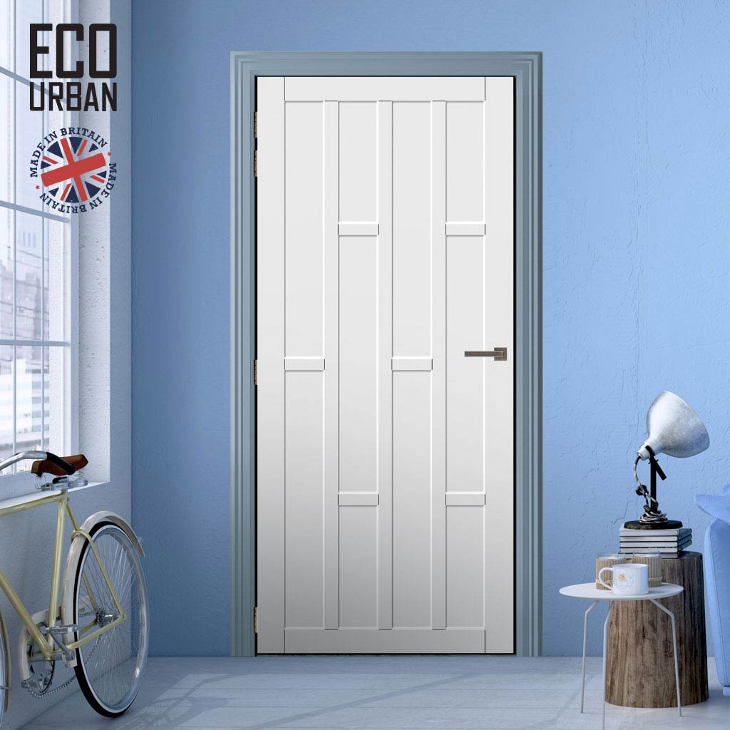 Caledonia 10 Panel Solid Wood Internal Door UK Made DD6433 - Eco-Urban® Cloud White Premium Primed