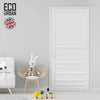 Stockholm 7 Panel Solid Wood Internal Door UK Made DD6407 - Eco-Urban® Cloud White Premium Primed
