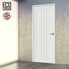 Skye 4 Panel Solid Wood Internal Door UK Made DD6435 - Eco-Urban® Cloud White Premium Primed