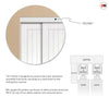 White Pelmet Wardrobe Door Diagram