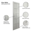 JB Kind Industrial Plaza White Internal Door - Prefinished