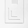 Bespoke Thruslide Altino Glazed 4 Door Wardrobe and Frame Kit - White Primed