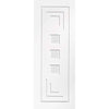 Single Sliding Door & Wall Track - Altino Door - Clear Glass - White Primed