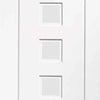 Bespoke Thruslide Altino Glazed 2 Door Wardrobe and Frame Kit - White Primed - White Primed