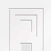 Altino Absolute Evokit Pocket Door Detail - Clear Glass - Primed