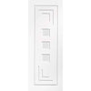 Simpli Double Door Set - Altino Door - Clear Glass - White Primed