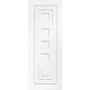 Bespoke Altino Flush Double Frameless Pocket Door Detail - White Primed