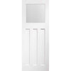 Bespoke Thruslide DX 1930's Glazed - 2 Sliding Doors and Frame Kit - White Primed