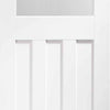 Bespoke Thruslide DX 1930's Glazed 2 Door Wardrobe and Frame Kit - White Primed