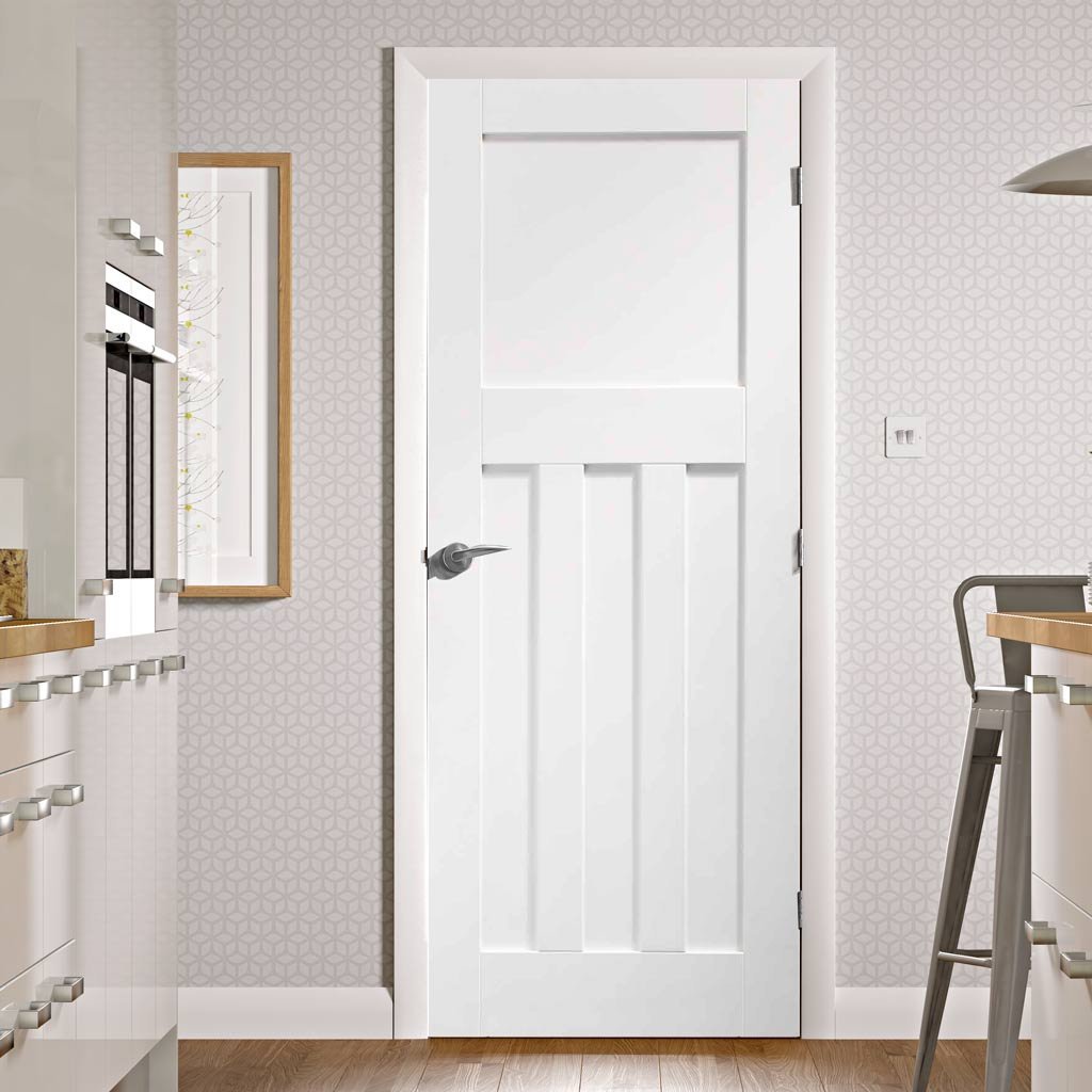 Bespoke DX 1930's Panel Door - White Primed - From Xl Joinery