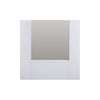 Two Folding Doors & Frame Kit - Pattern 10 Full Pane 2+0 - Obscure Glass - White Primed