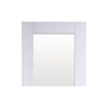 Two Folding Doors & Frame Kit - Pattern 10 Full Pane 2+0 - Obscure Glass - White Primed