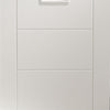 Palermo Single Evokit Pocket Door Detail - Frosted Glass - Primed