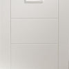 Palermo Double Evokit Pocket Door Detail - Frosted Glass - Primed