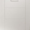 Single Sliding Door & Wall Track - Palermo Door - Obscure Glass - White Primed