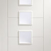 Palermo Single Evokit Pocket Door Detail - Frosted Glass - Primed