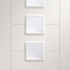 Single Sliding Door & Wall Track - Palermo Door - Obscure Glass - White Primed